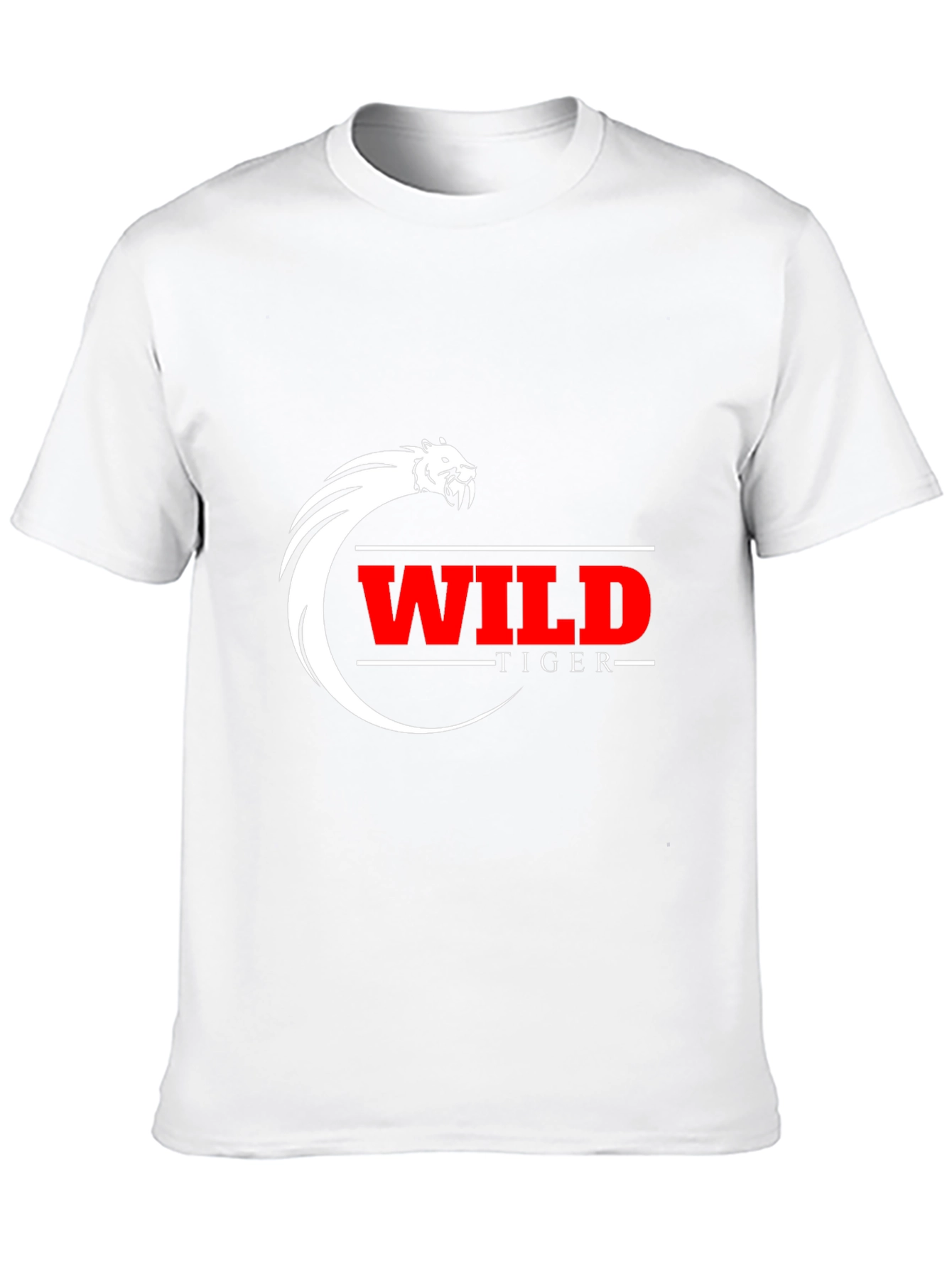 Wild Tiger Graphic Tee - Black Cotton Blend T-Shirt