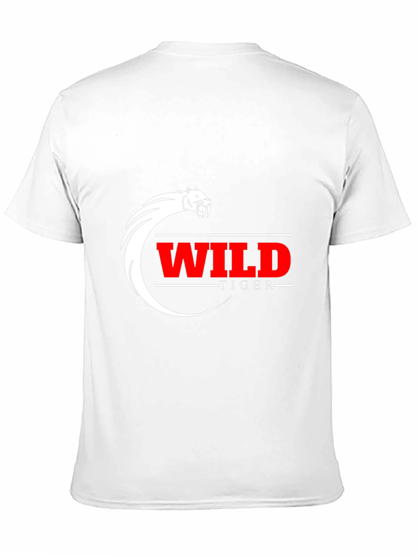 Wild Tiger Graphic Tee - Black Cotton Blend T-Shirt