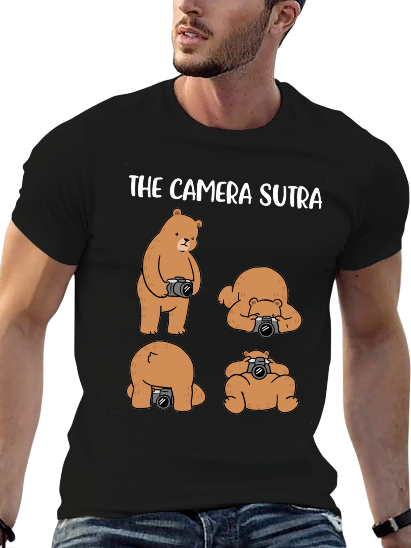 The Camera Sutra T-Shirt: Bear Photography Humor