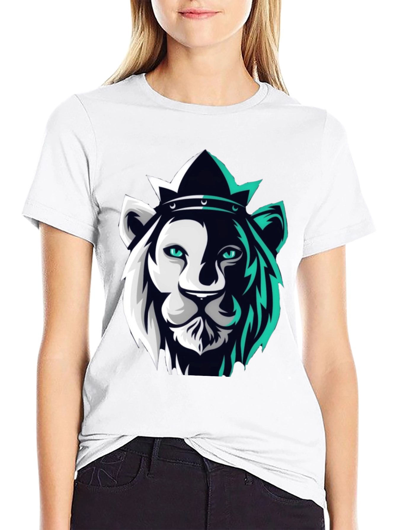 Lion King Graphic Tee - Modern Black T-Shirt