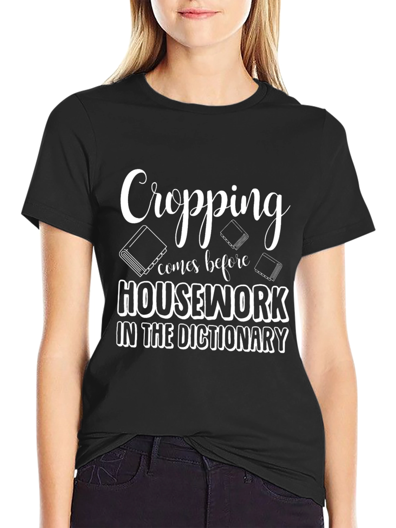Cropping Before Housework T-Shirt