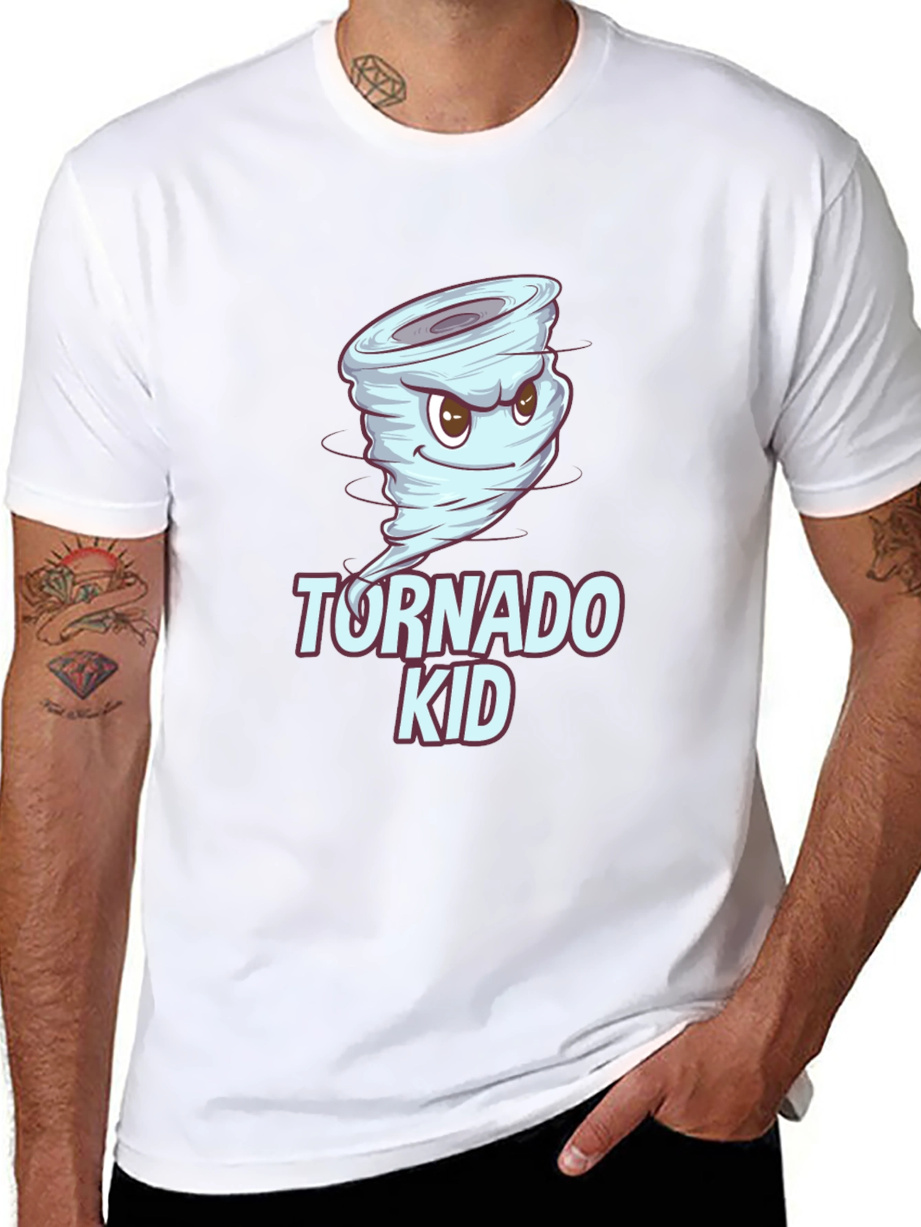 Tornado Kid Black Graphic T-Shirt