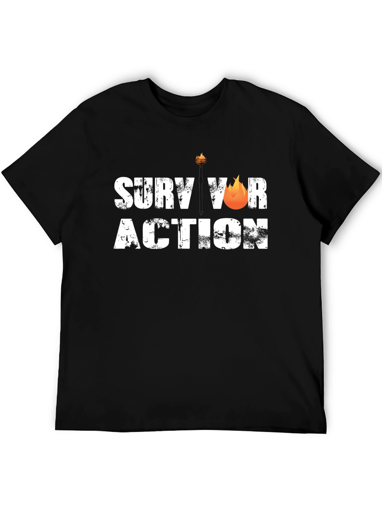 Survivor Action Black T-Shirt
