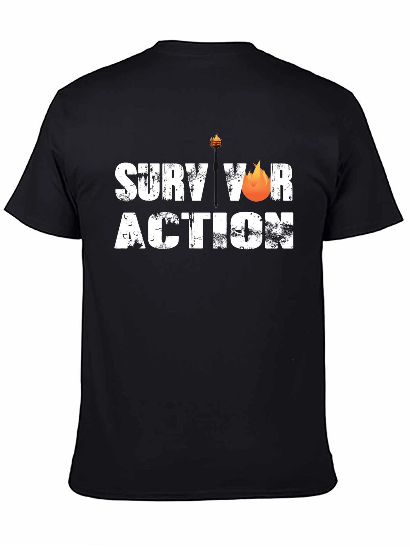 Survivor Action Black T-Shirt