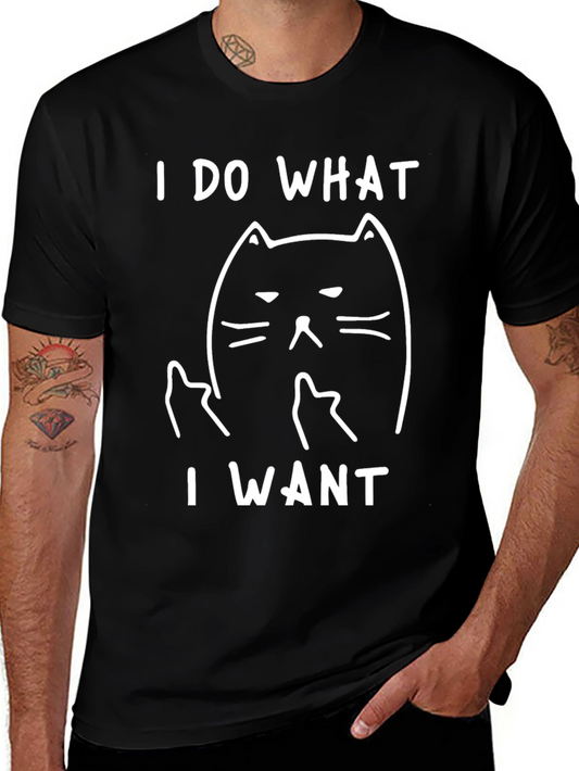 I Do What I Want Cat Graphic Tee
