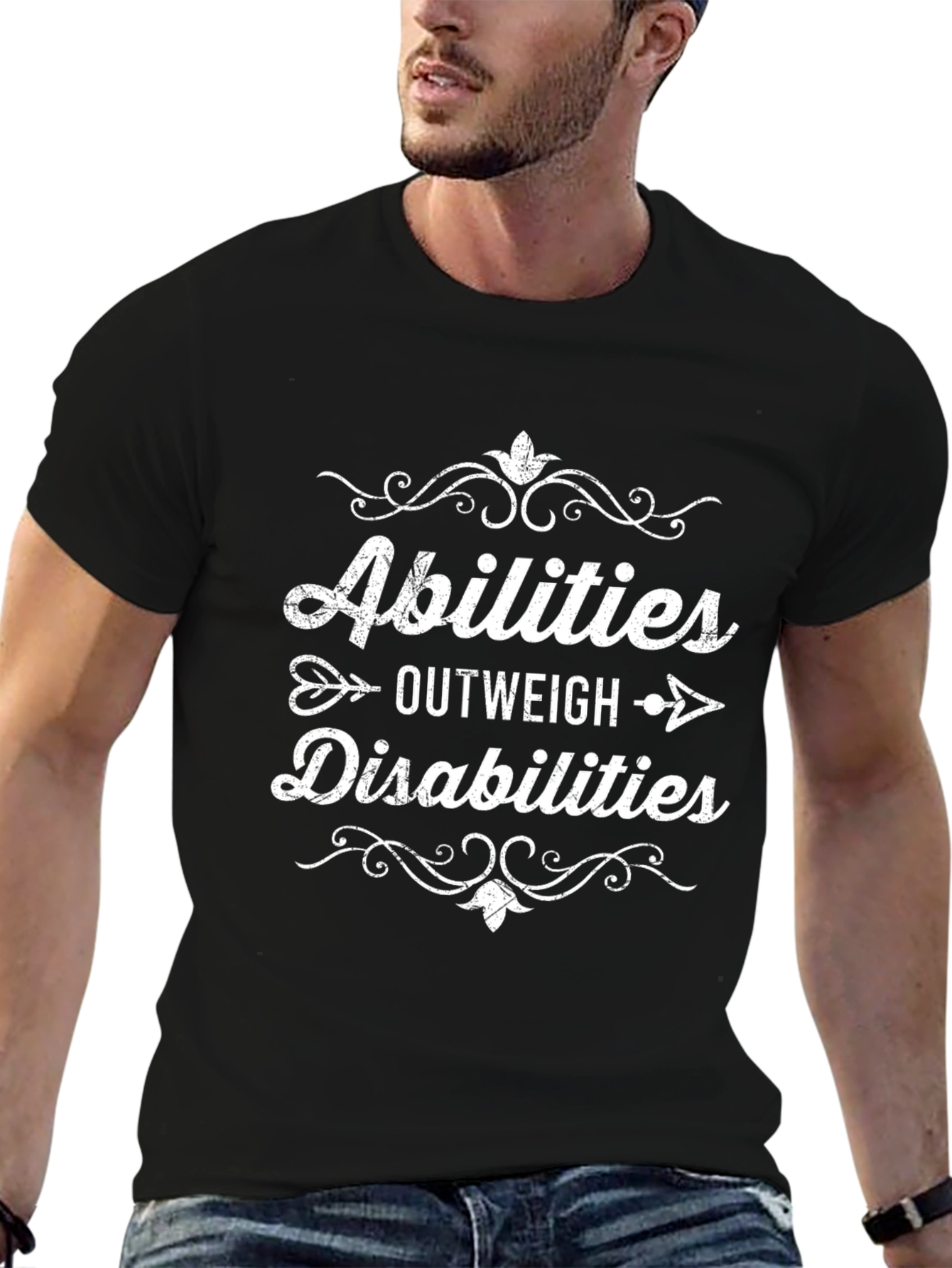 Abilities Outweigh Disabilities Graphic Tee