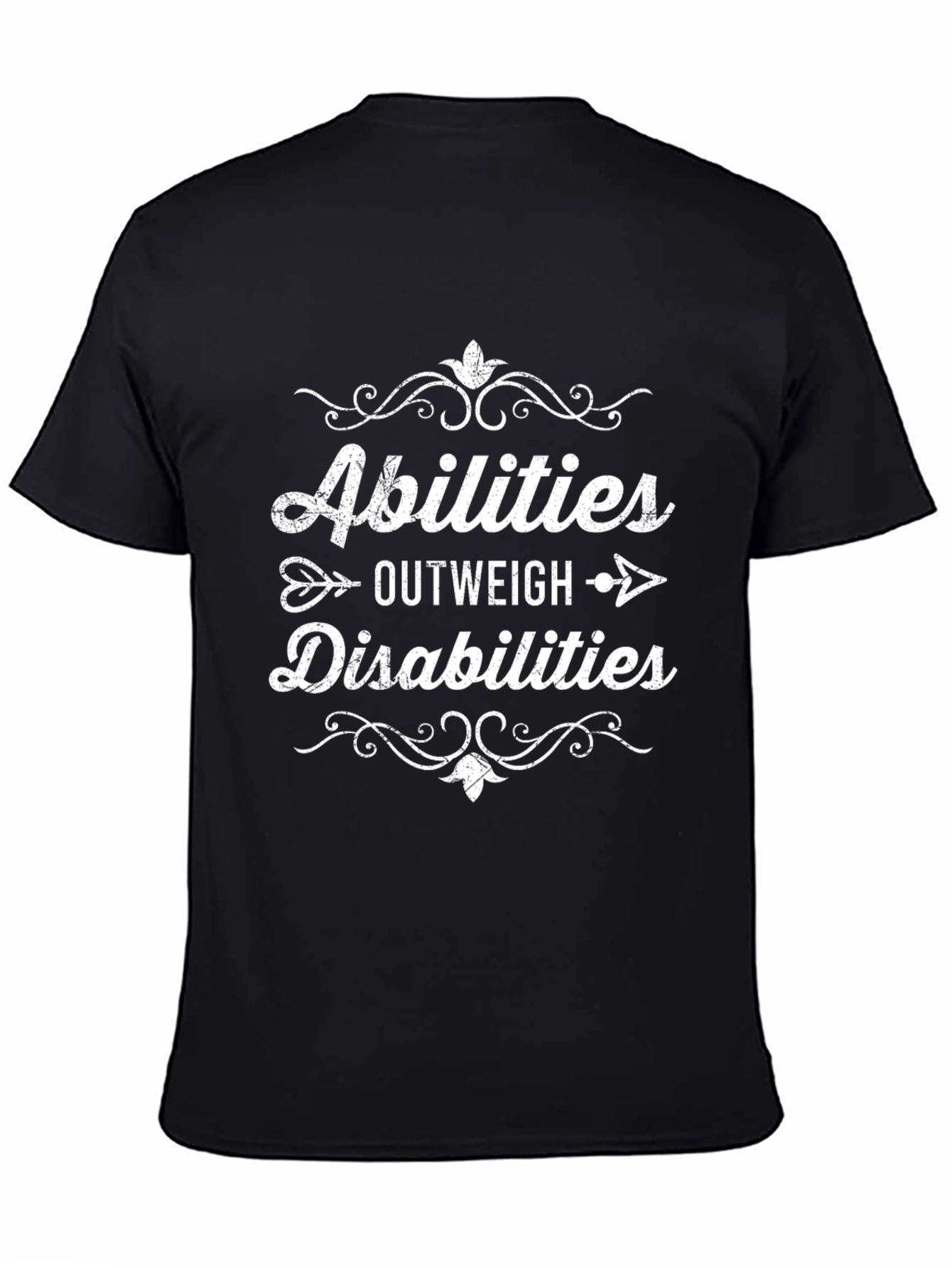 Abilities Outweigh Disabilities Graphic Tee