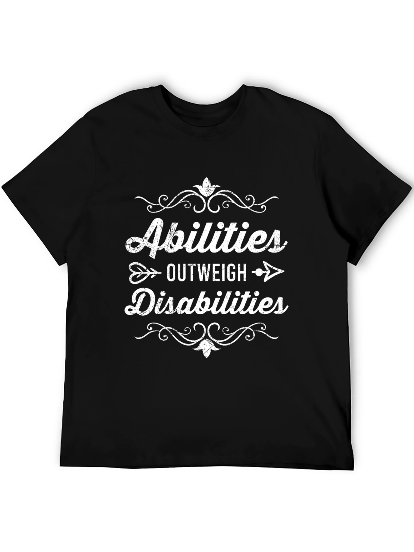 Abilities Outweigh Disabilities Graphic Tee