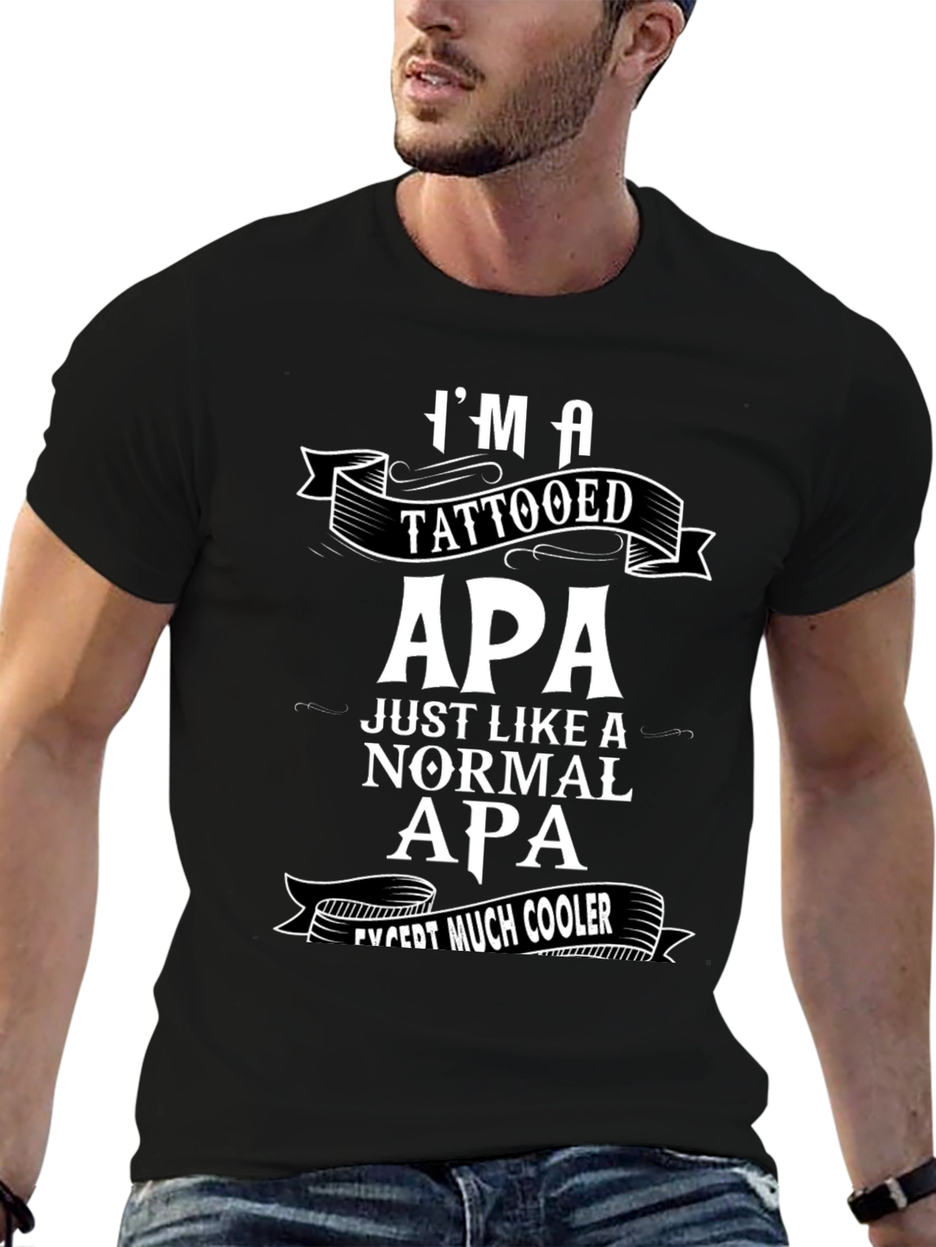 Tattooed Apa T-Shirt - Cool Grandpa Gift!