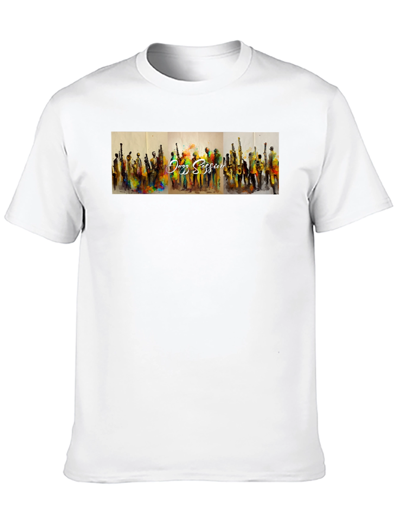 Jazz Session Black T-Shirt - Music Lovers