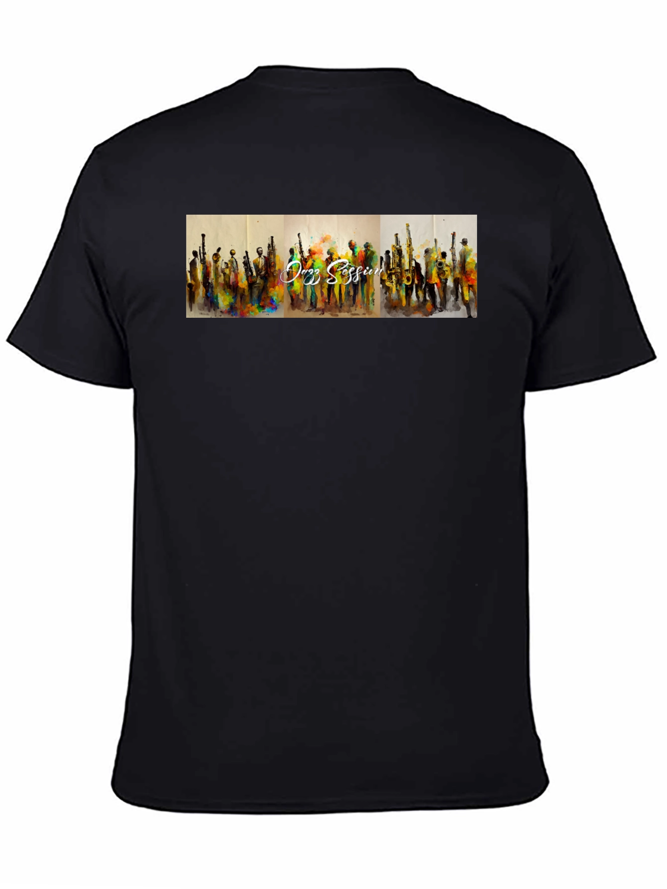 Jazz Session Black T-Shirt - Music Lovers