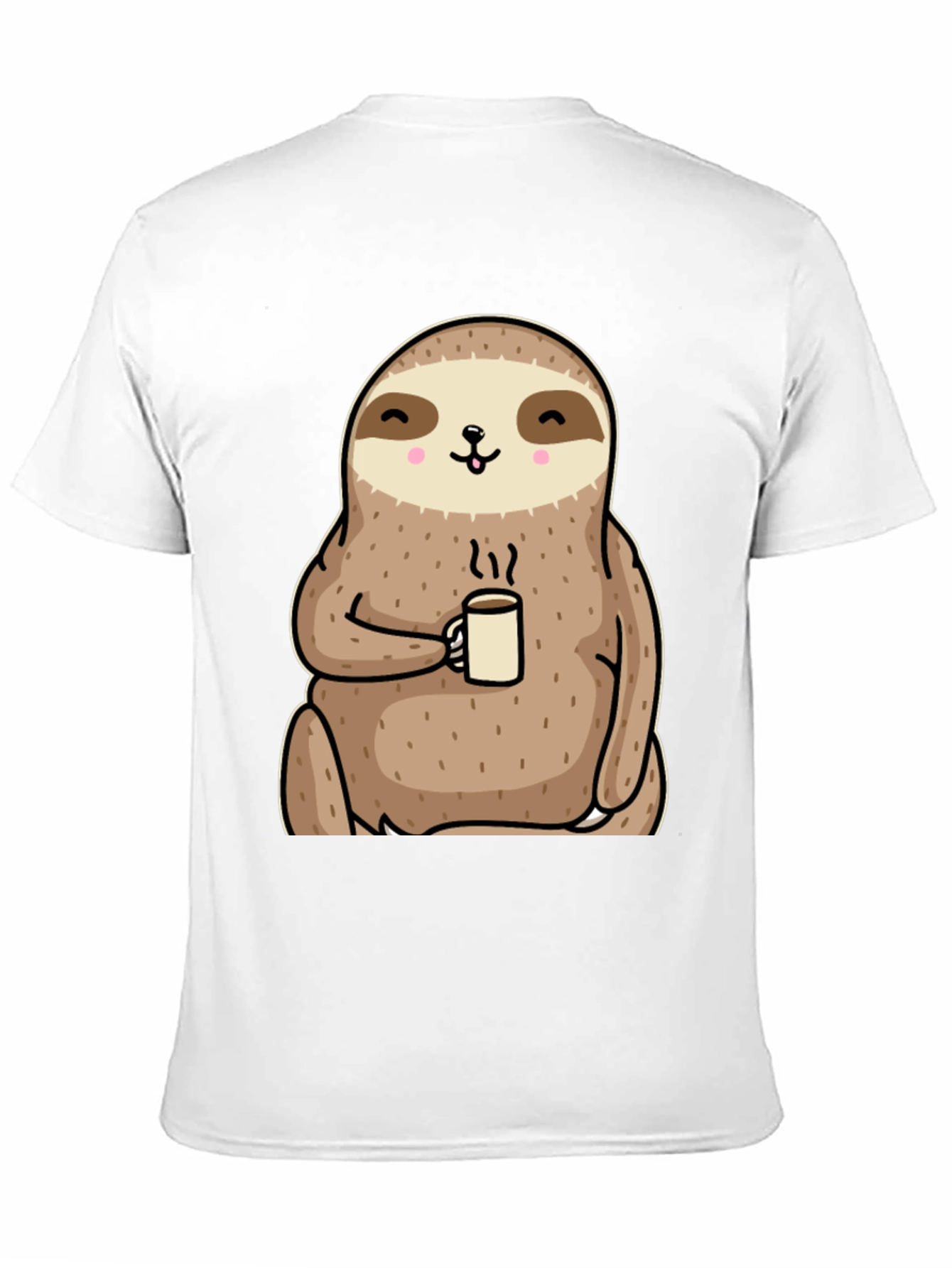 Sloth Coffee Graphic Tee - Relaxed Comfort