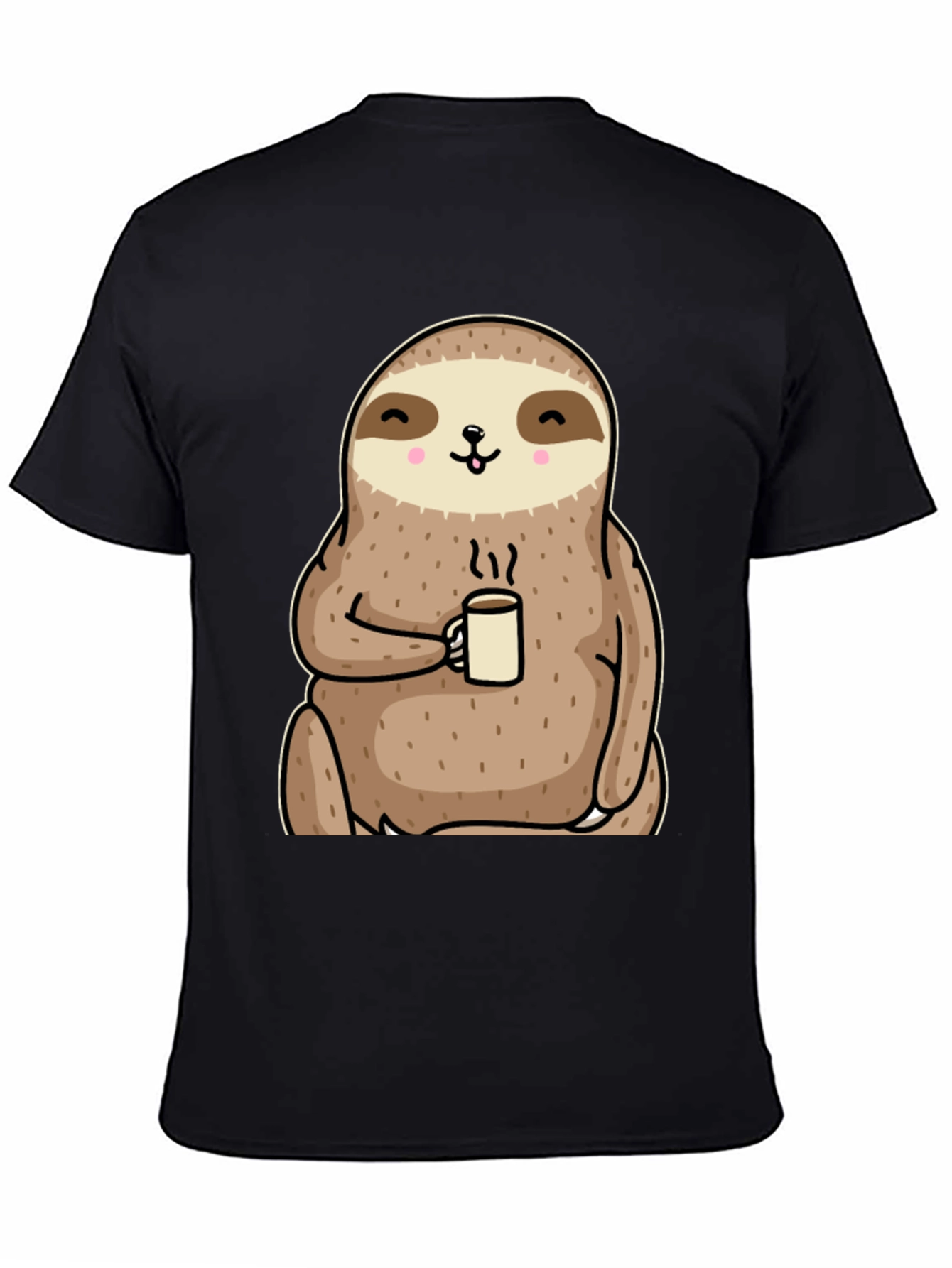 Sloth Coffee Graphic Tee - Relaxed Comfort
