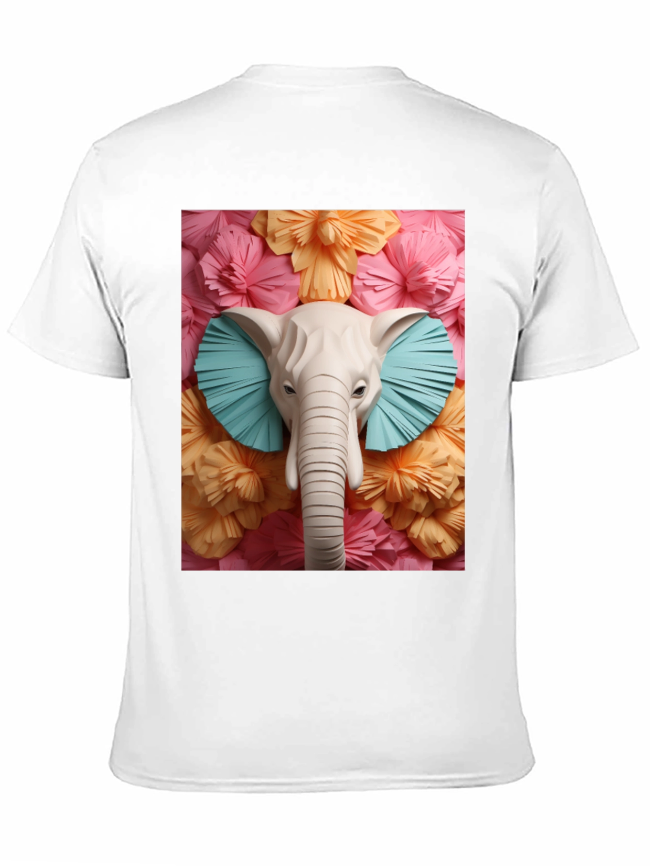 Elephant Floral Tee - Unique Graphic Print T-Shirt