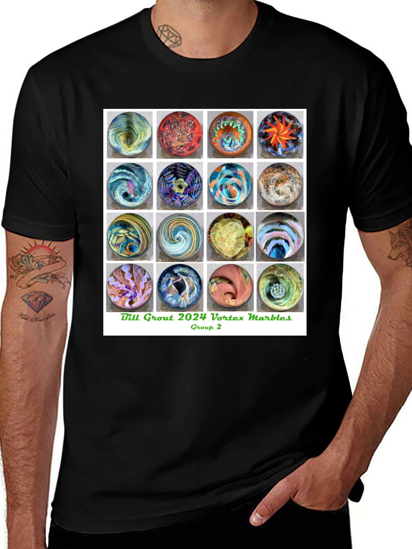 Vortex Marbles Graphic T-Shirt