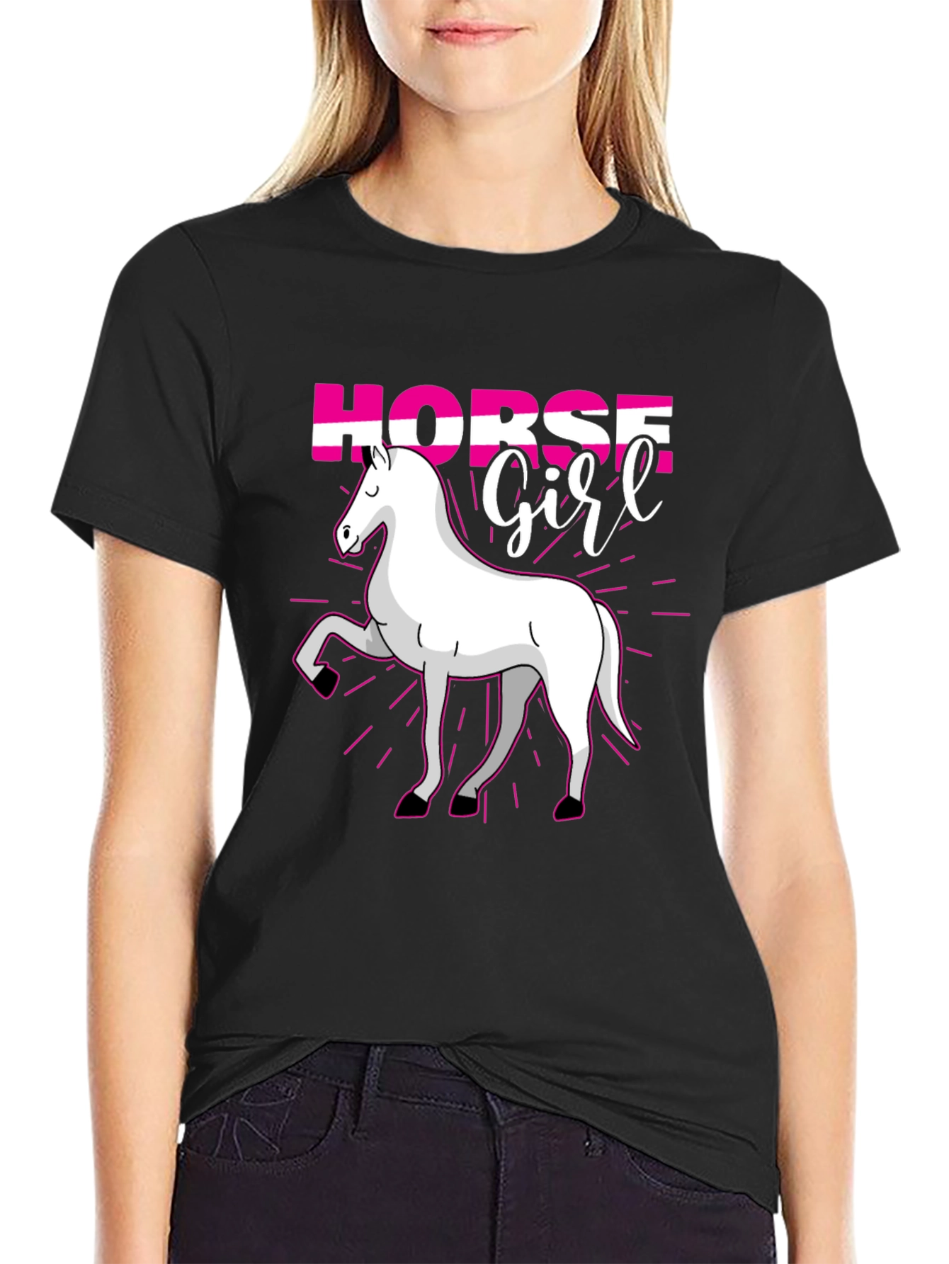 Horse Girl T-Shirt - Cute Equestrian Gift