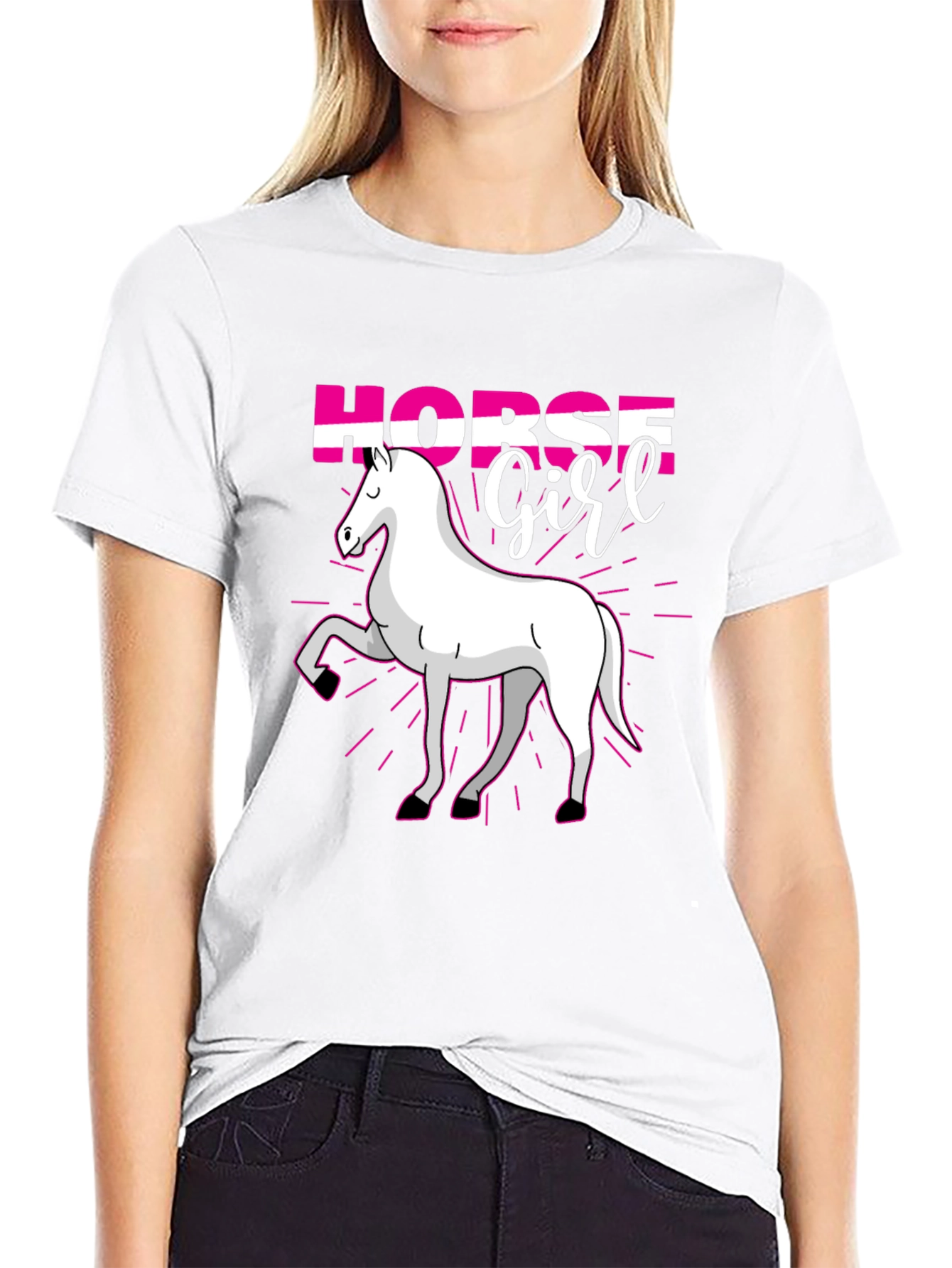 Horse Girl T-Shirt - Cute Equestrian Gift