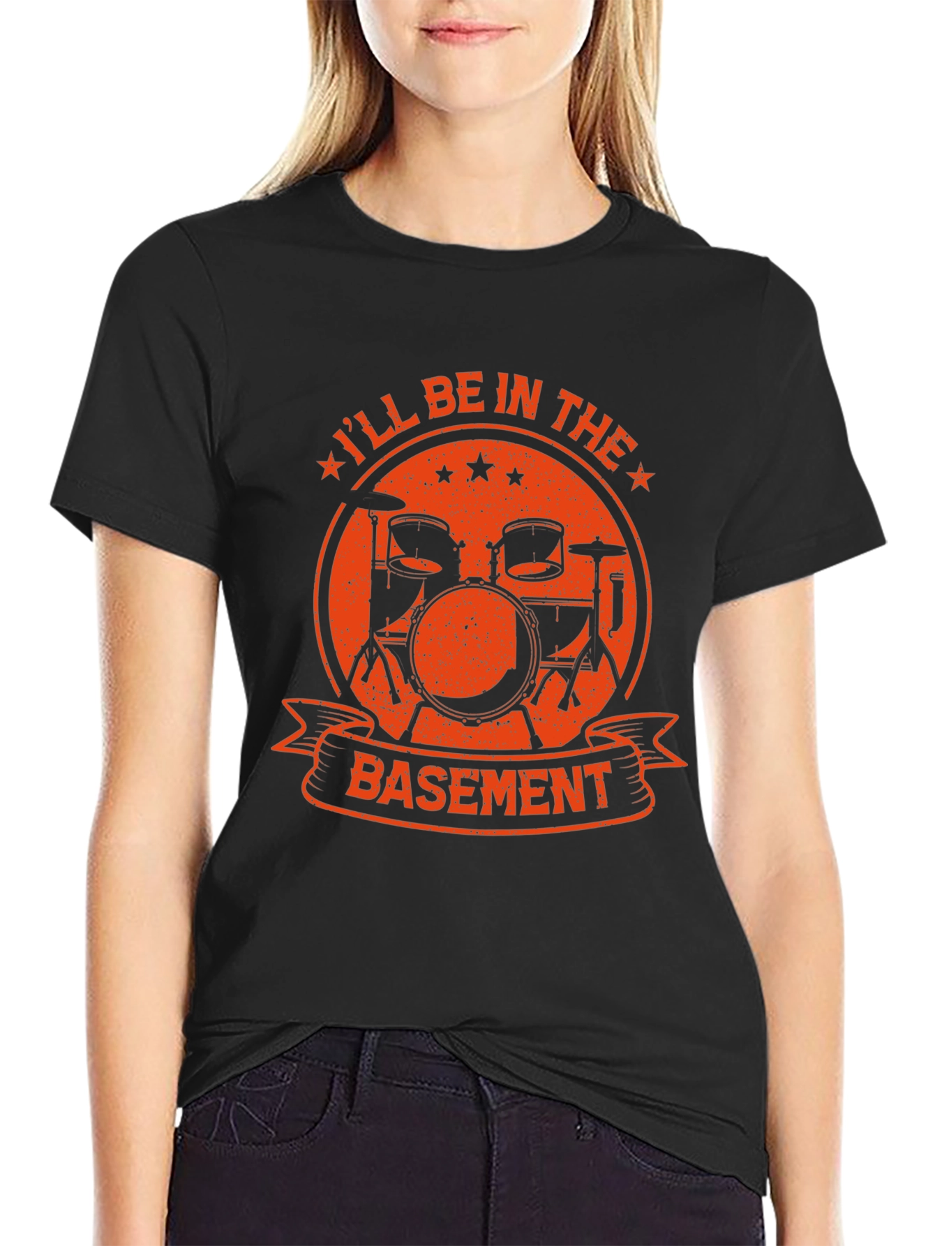 Drummer T-Shirt: Ill Be In The Basement