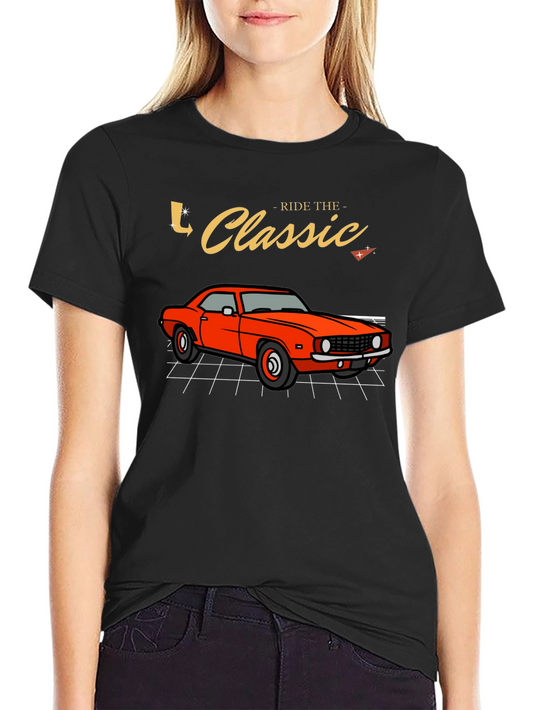 Ride the Classic Car T-Shirt - Retro Style