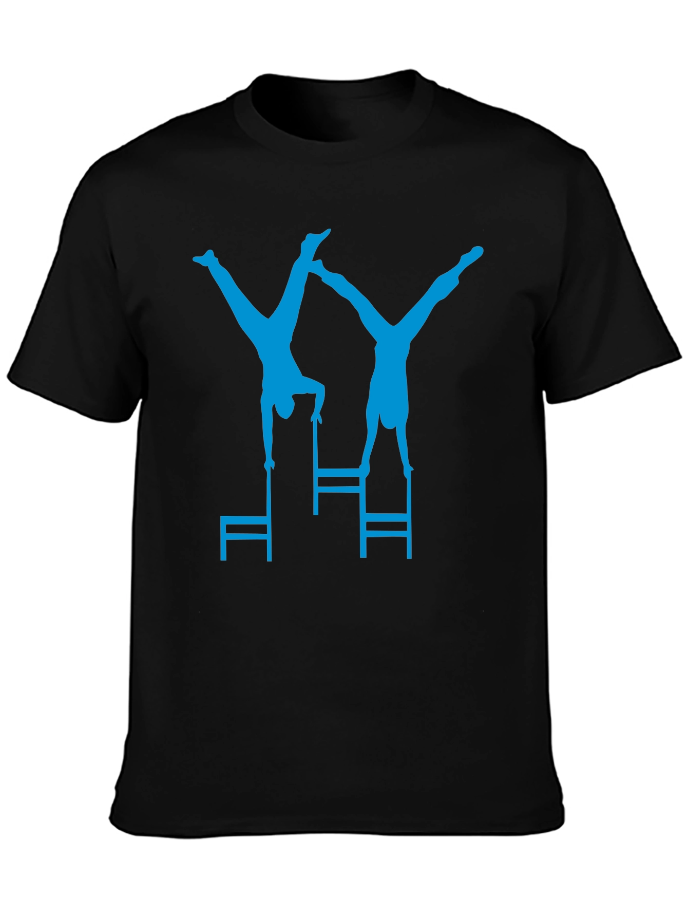 Gymnastics Chair Stunt Black T-Shirt
