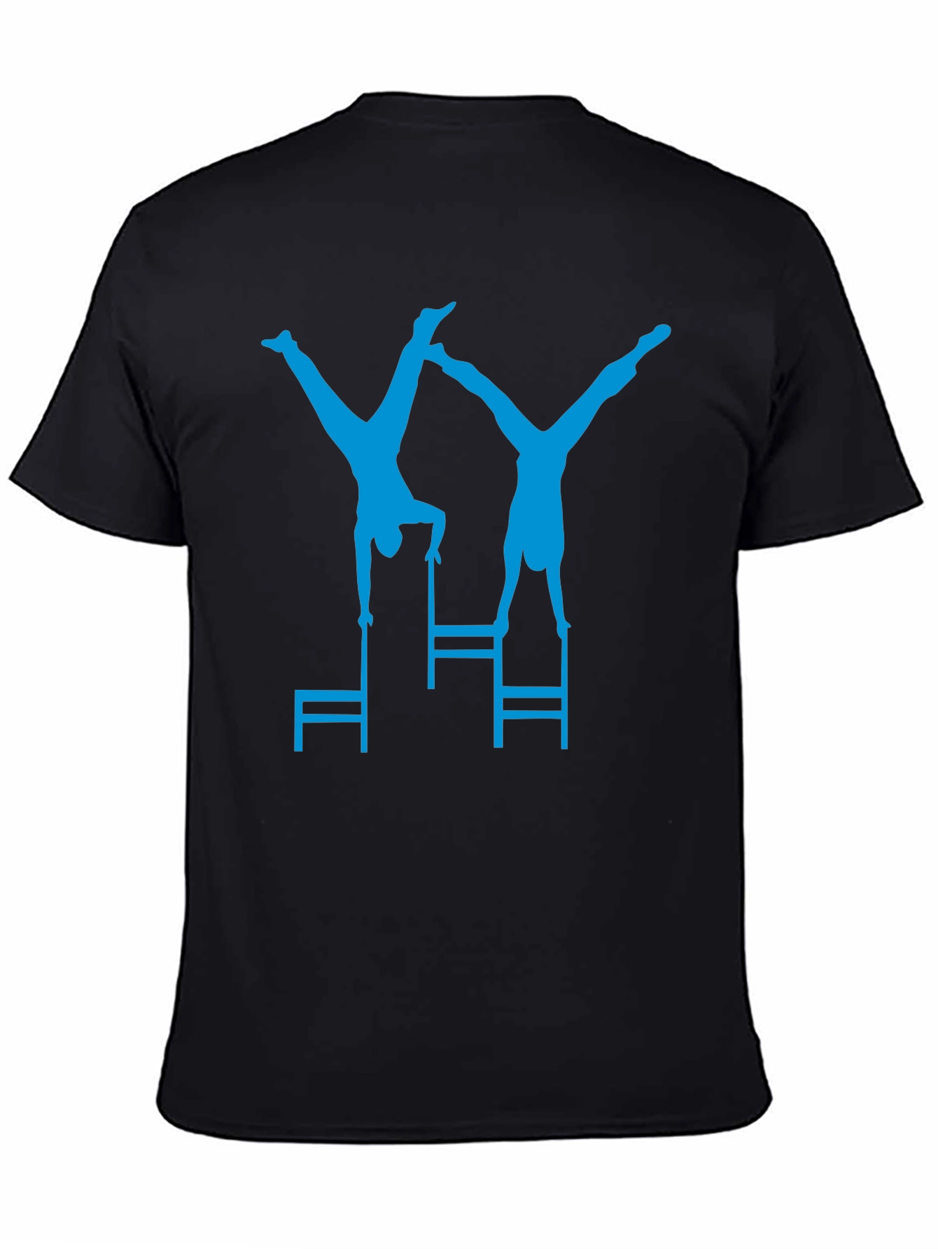 Gymnastics Chair Stunt Black T-Shirt