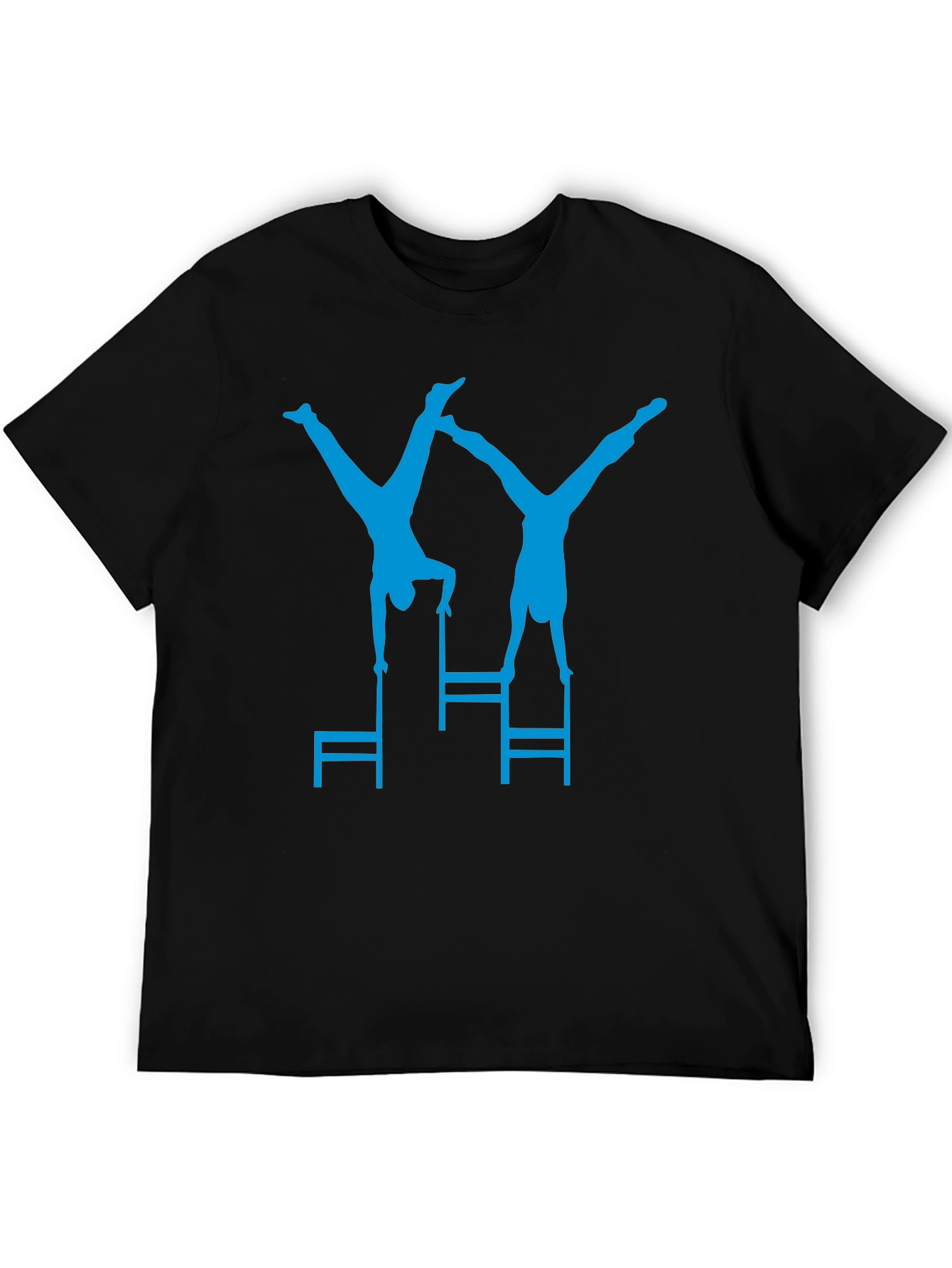 Gymnastics Chair Stunt Black T-Shirt