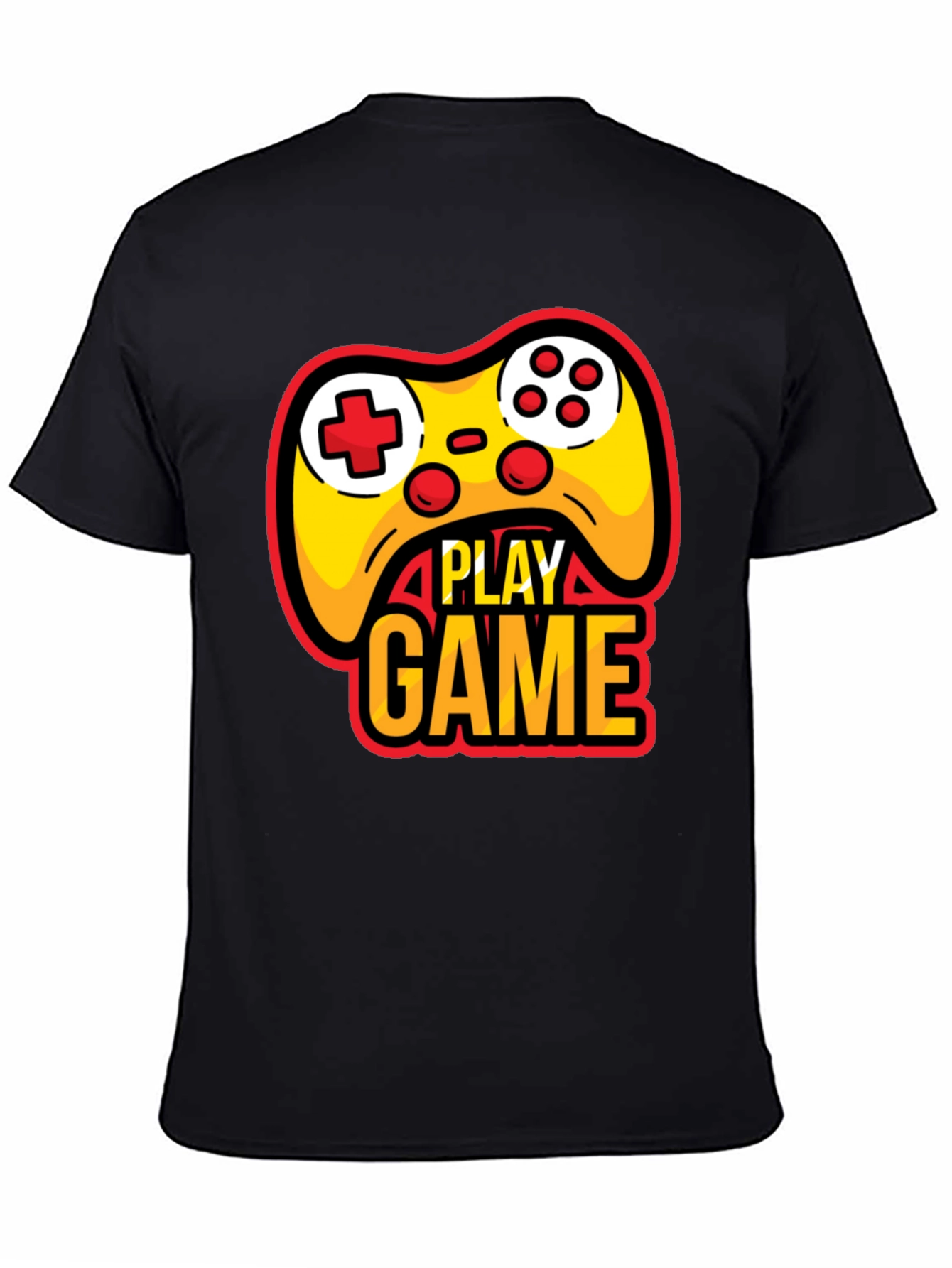 Play Game Black T-Shirt - Gamer Style