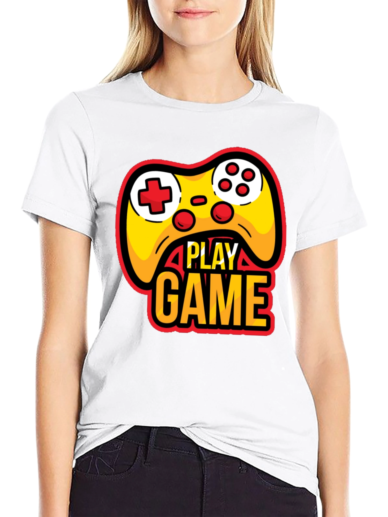 Play Game Black T-Shirt - Gamer Style