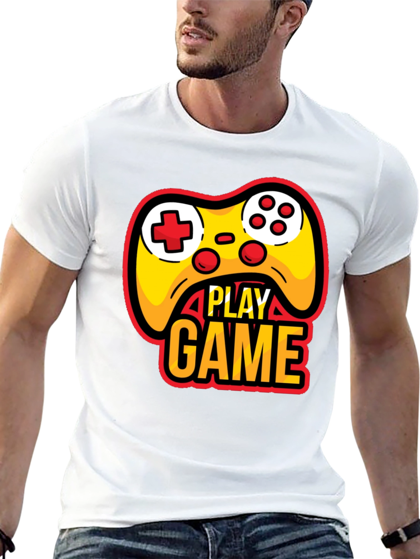 Play Game Black T-Shirt - Gamer Style