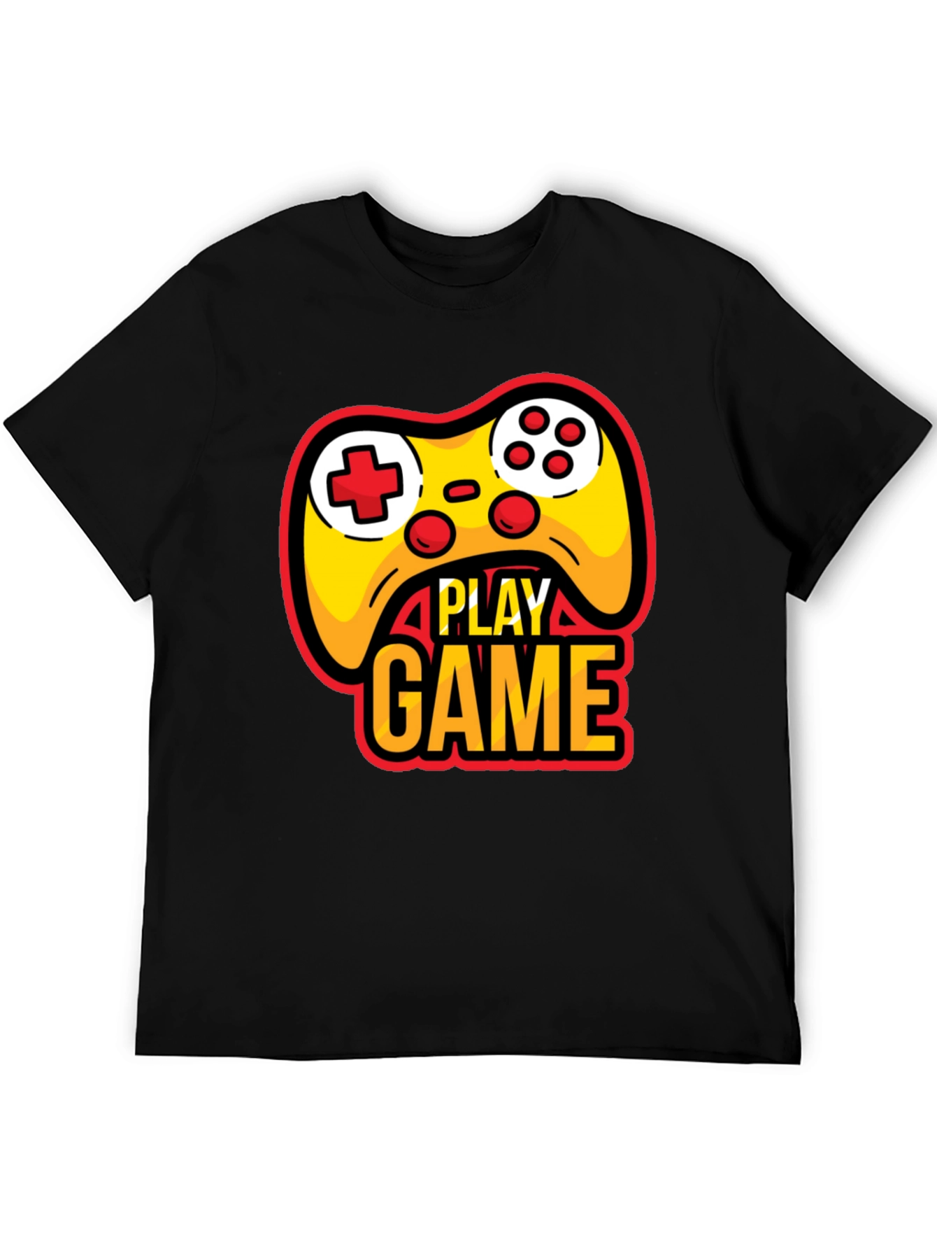 Play Game Black T-Shirt - Gamer Style