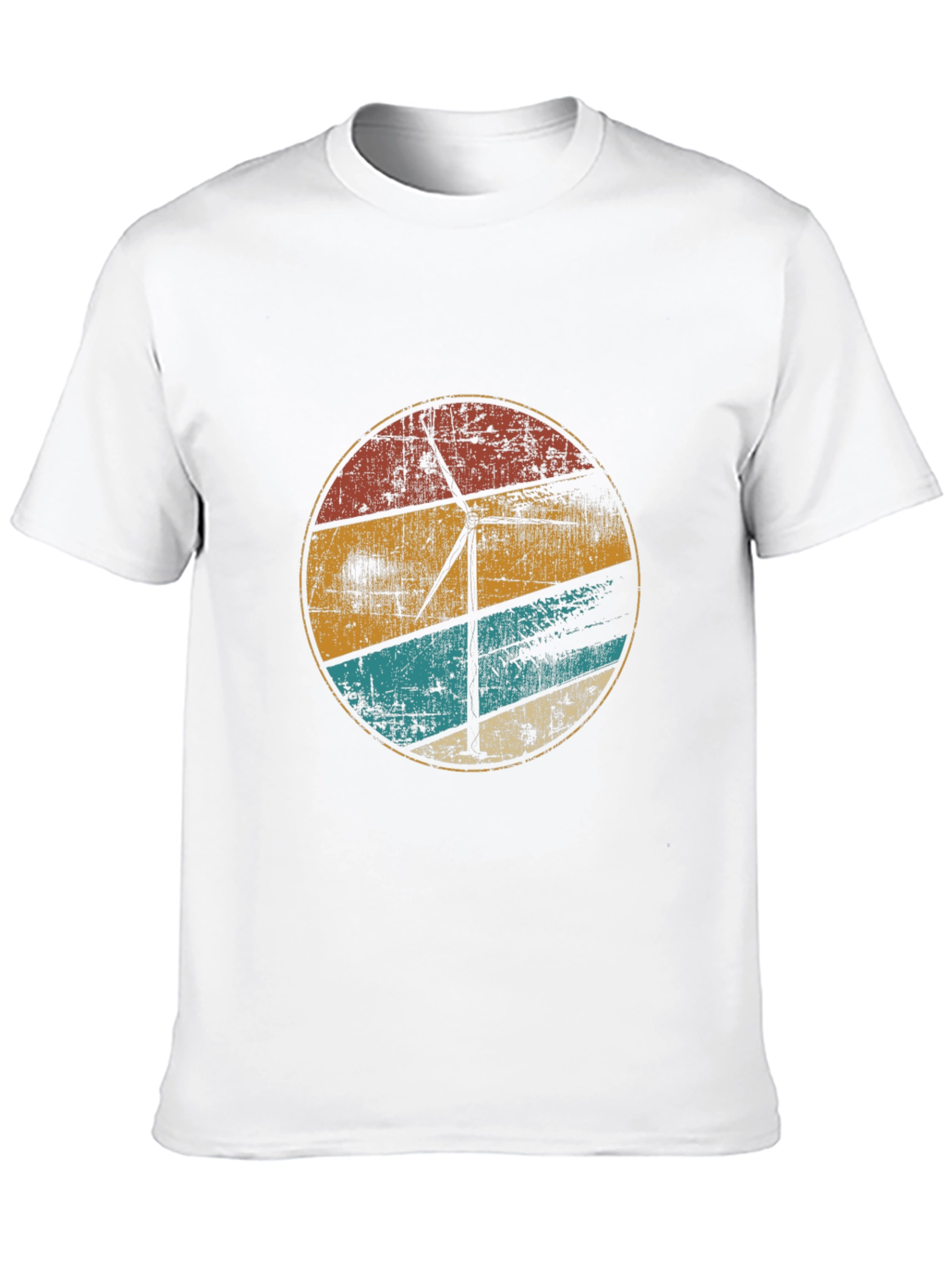 Retro Wind Turbine Graphic Tee