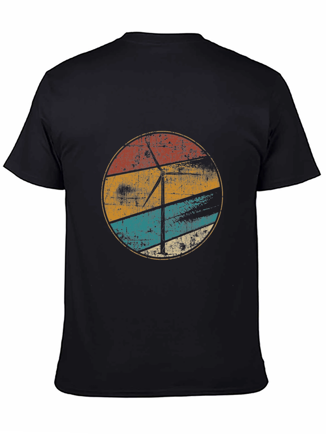 Retro Wind Turbine Graphic Tee