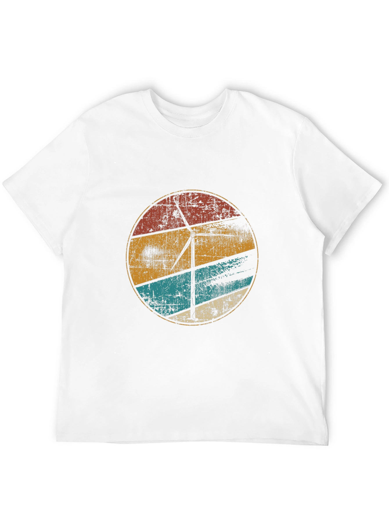 Retro Wind Turbine Graphic Tee