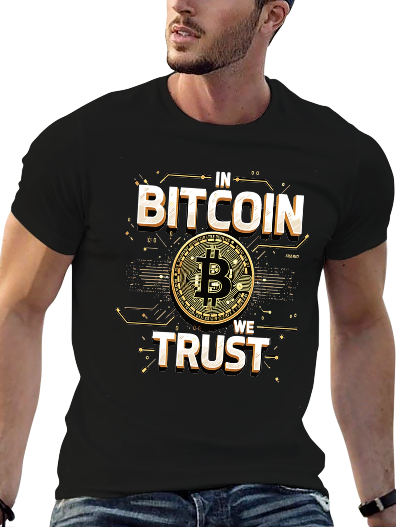 In Bitcoin We Trust T-Shirt Crypto Tee