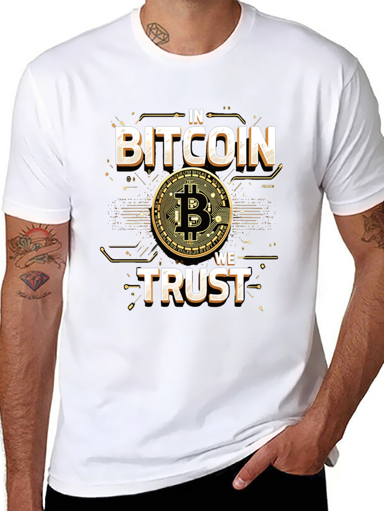 In Bitcoin We Trust T-Shirt Crypto Tee