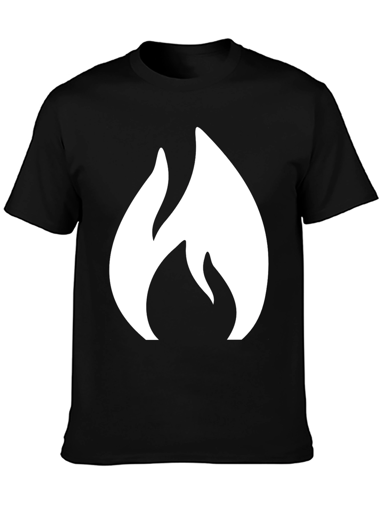 Flame Graphic Black T-Shirt - Bold & Stylish Design