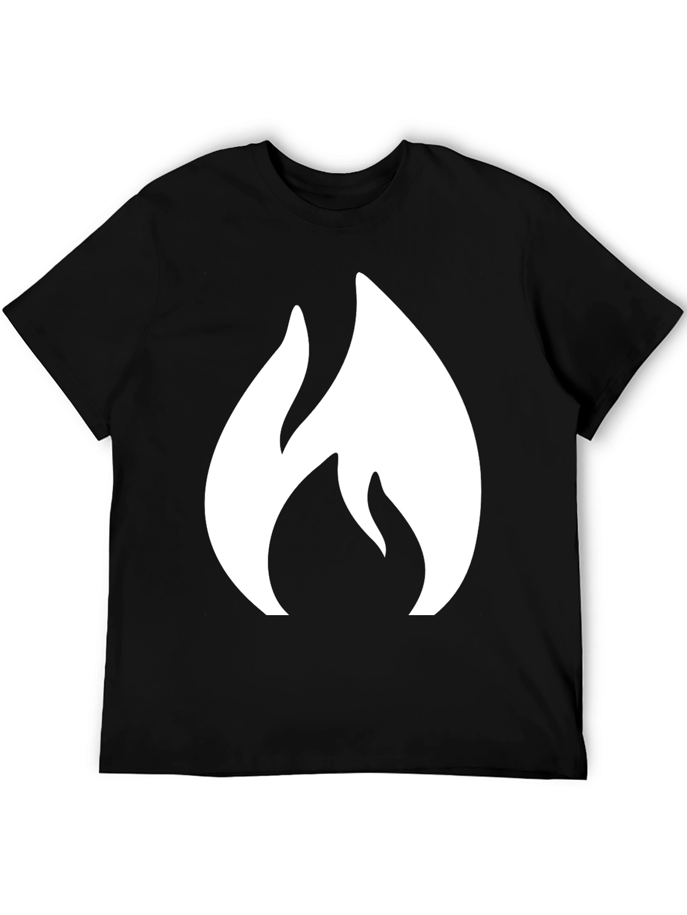 Flame Graphic Black T-Shirt - Bold & Stylish Design