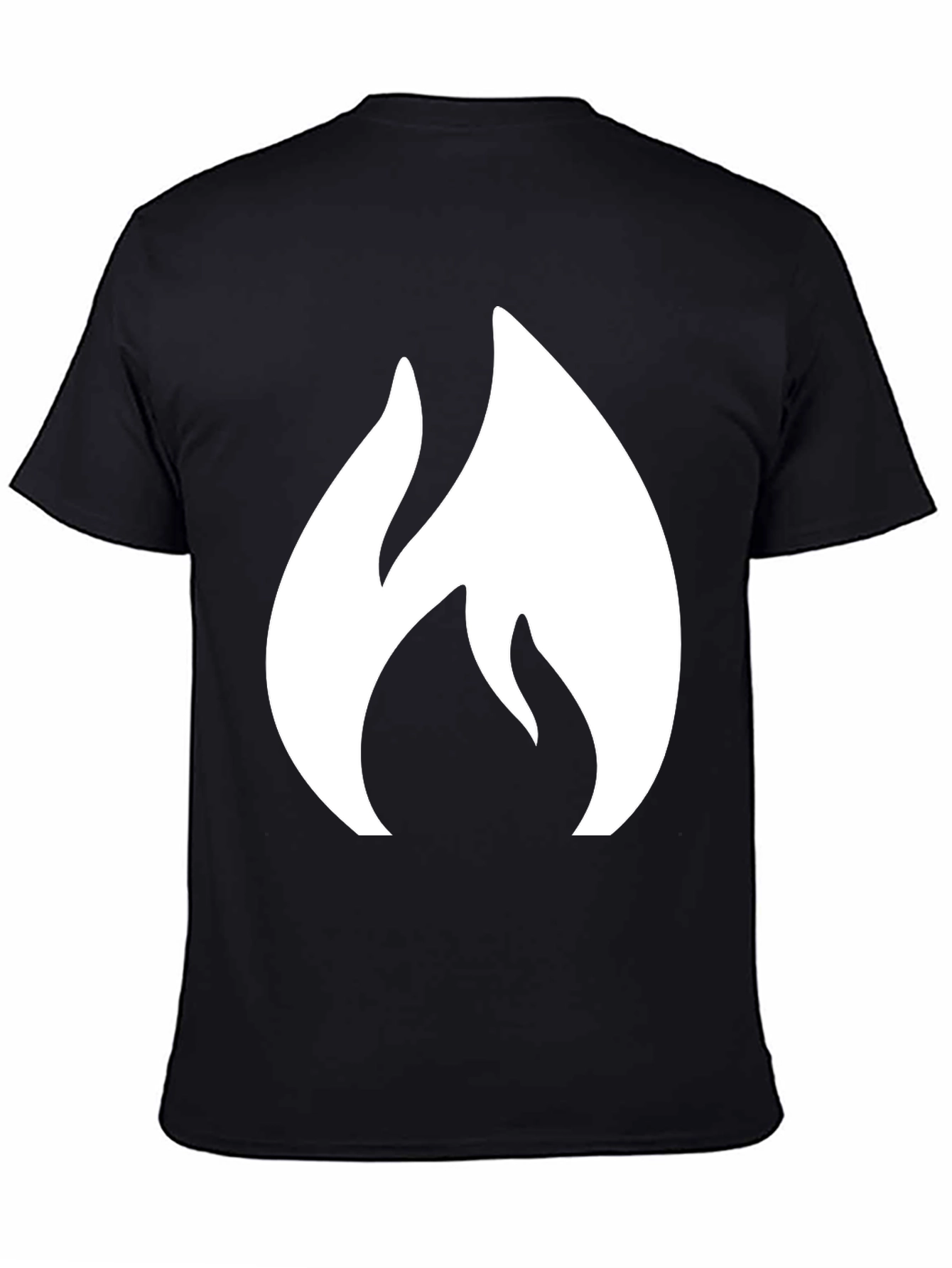 Flame Graphic Black T-Shirt - Bold & Stylish Design