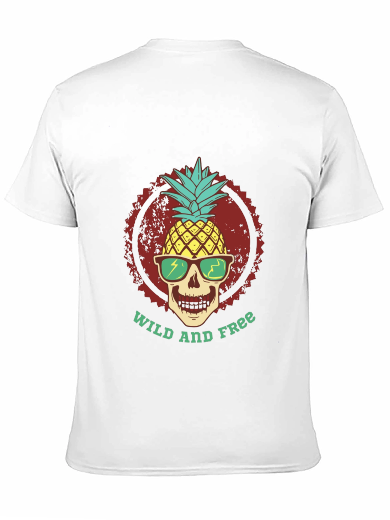 Wild and Free Pineapple Skull Tee