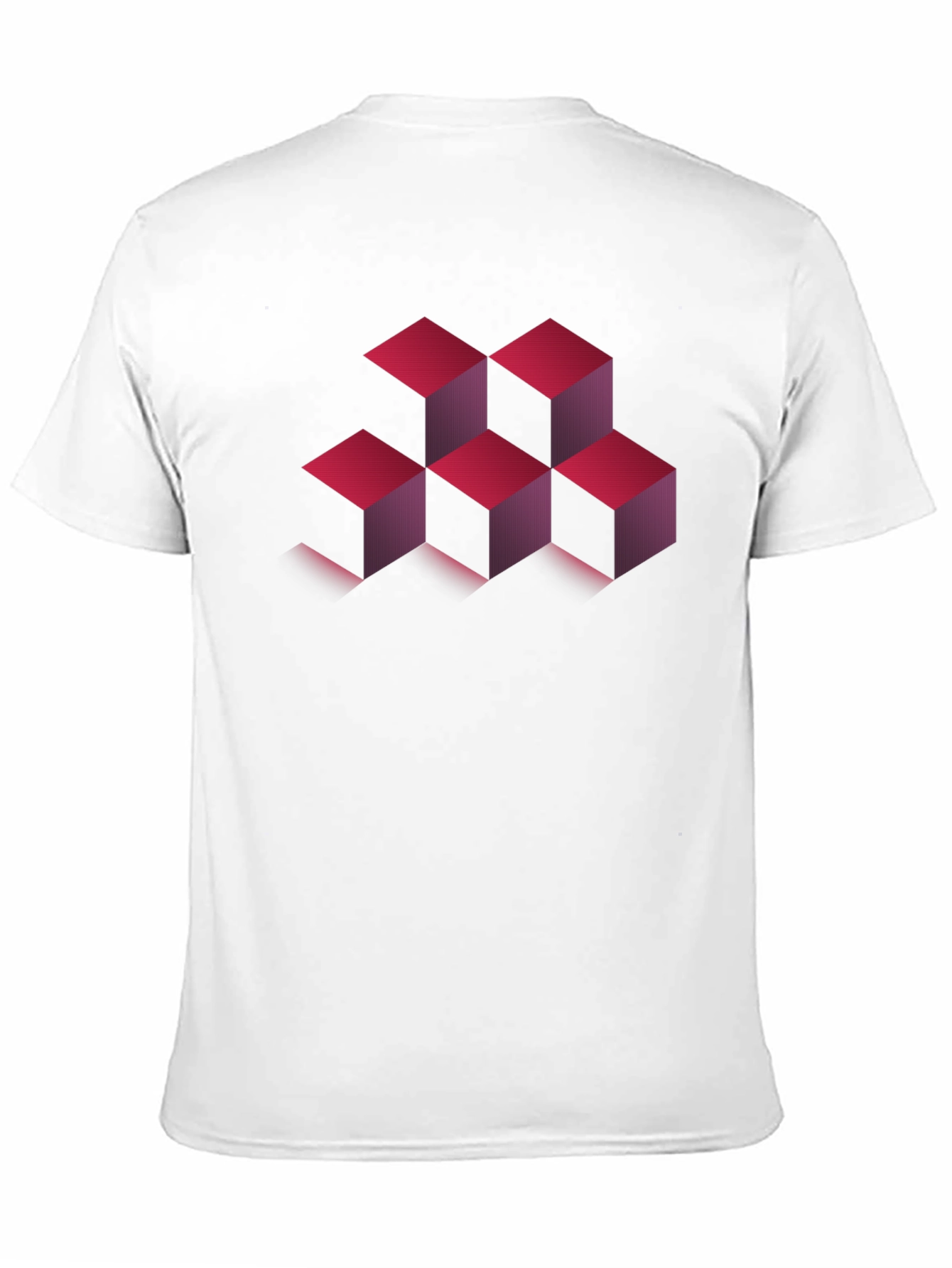 Geometric Cube Design T-Shirt - Modern Style