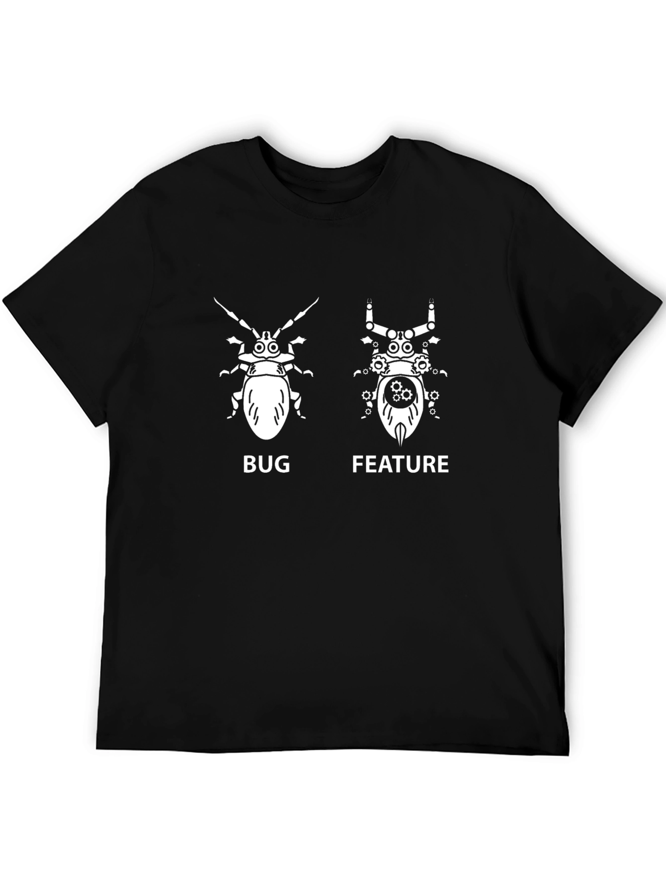 Bug vs Feature Programmer Humor T-Shirt