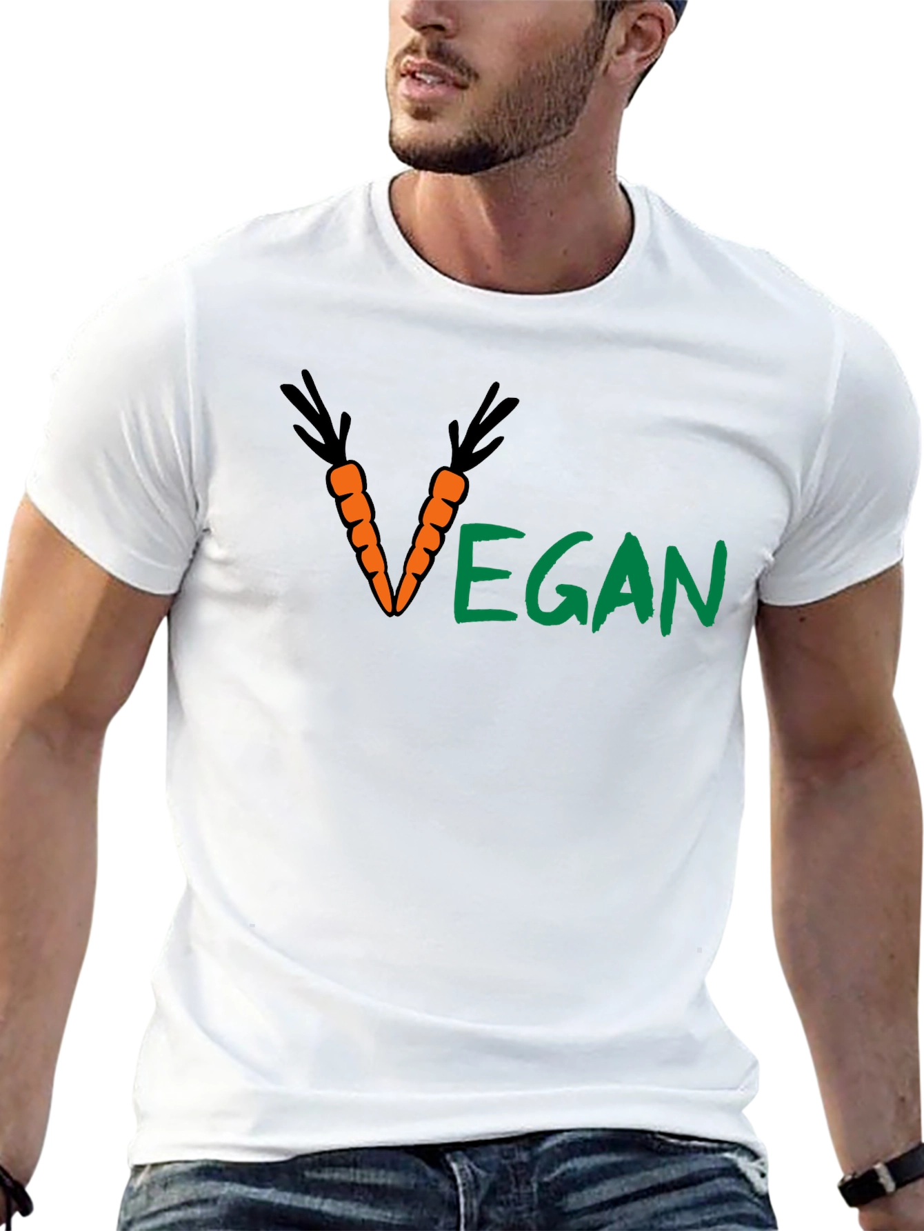 Vegan Carrot Graphic T-Shirt - Unisex