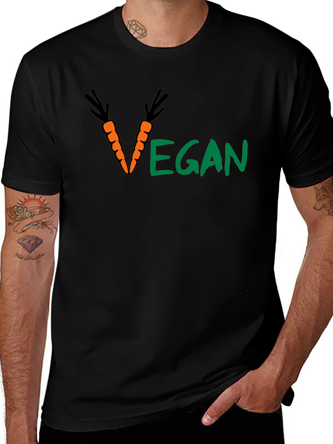 Vegan Carrot Graphic T-Shirt - Unisex