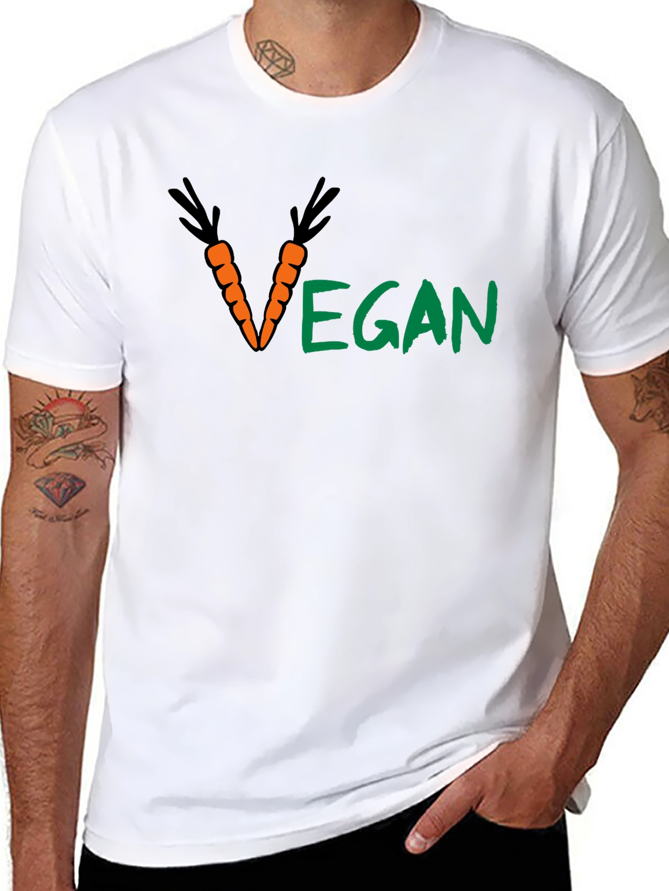 Vegan Carrot Graphic T-Shirt - Unisex