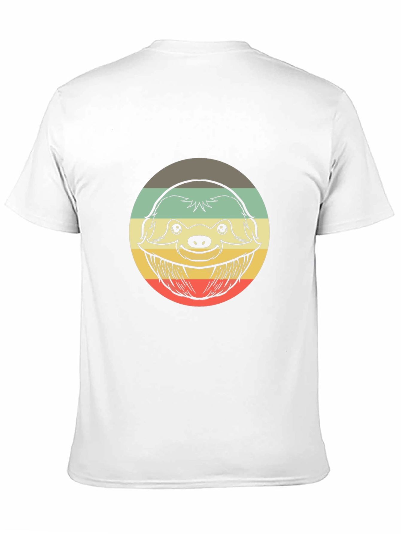 Retro Sloth Graphic T-Shirt - Casual Comfort