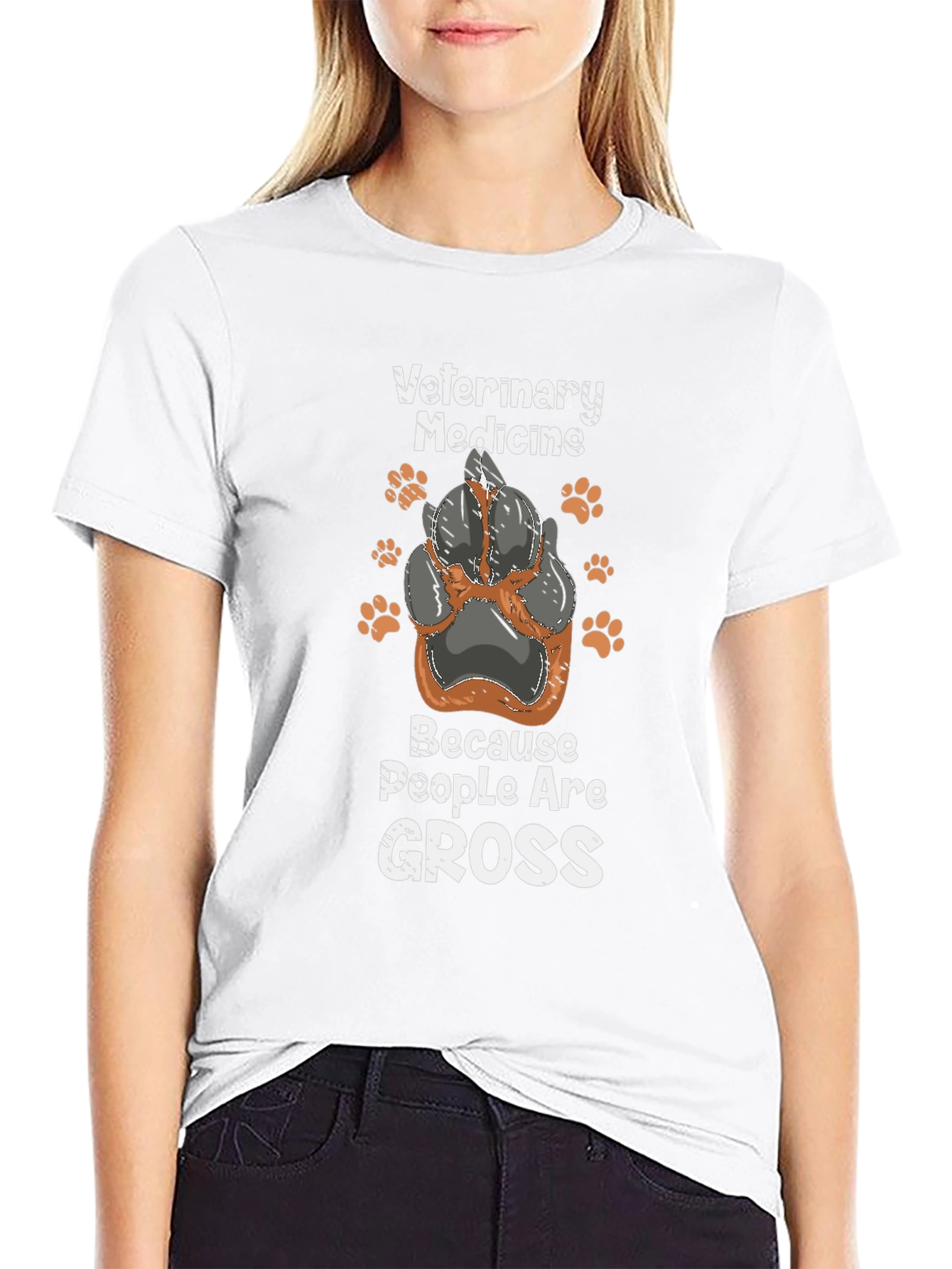 Veterinary Medicine T-Shirt - Because People Are Gross