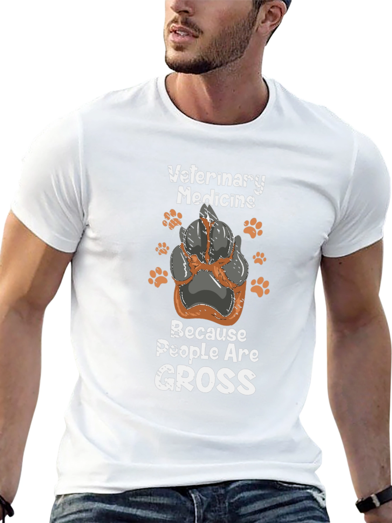Veterinary Medicine T-Shirt - Because People Are Gross