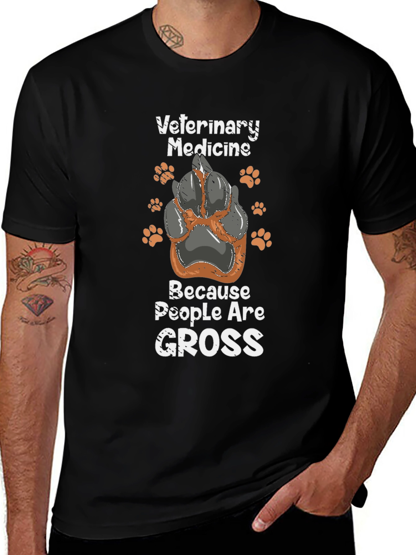 Veterinary Medicine T-Shirt - Because People Are Gross