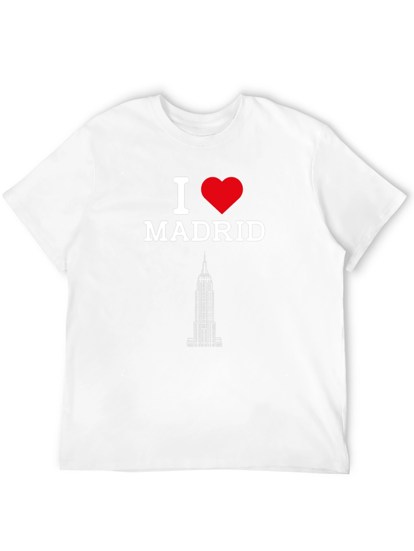 I Love Madrid T-Shirt - Black Novelty Tee
