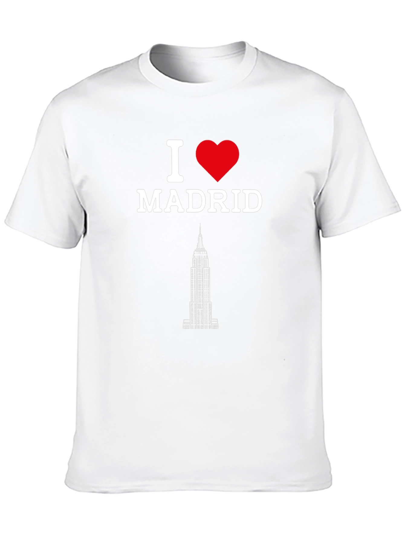 I Love Madrid T-Shirt - Black Novelty Tee
